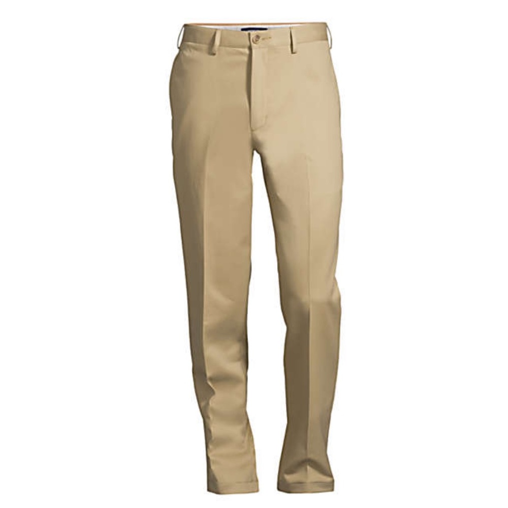 Men's Traditional Fit No Iron Chino Pants Khaki